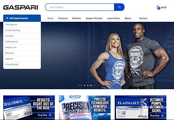 ボディービルダーのサプリで御馴染みのGaspari Nutrition